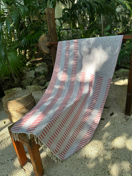 USA Turkish Beach Towel