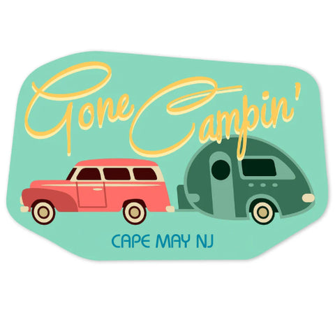 Gone Campin' Sticker